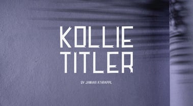 Kollie Titler Font Poster 3