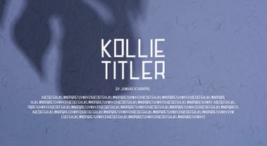 Kollie Titler Font Poster 4
