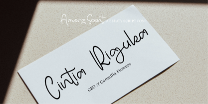 CF Amora Scent Font Poster 4