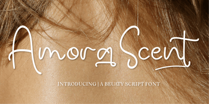 CF Amora Scent Font Poster 1