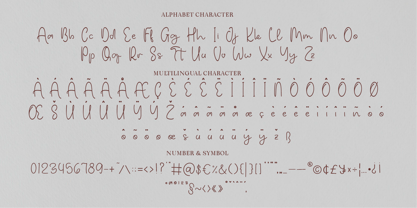 CF Amora Scent Font Poster 2