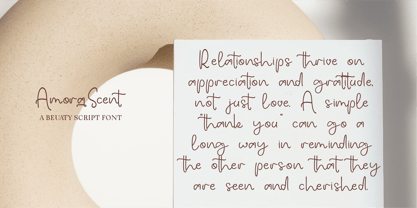 CF Amora Scent Font Poster 10
