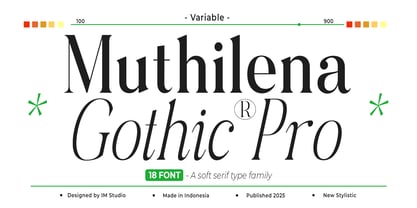 Muthilena Gothic Font Poster 1