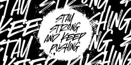 Wave Block Font Poster 4