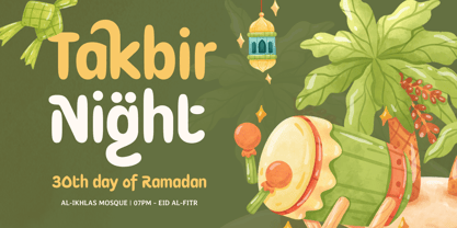 Yeah Ramadan Font Poster 5