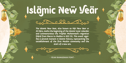 Yeah Ramadan Font Poster 4