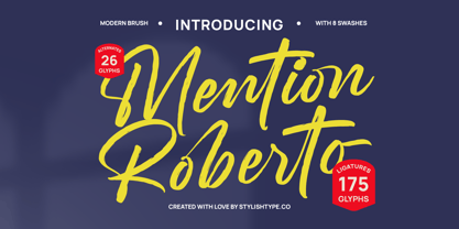Mention Roberto Font Poster 1