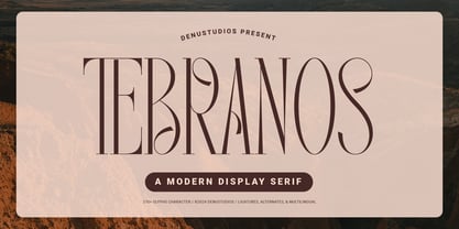 Tebranos Font Poster 1