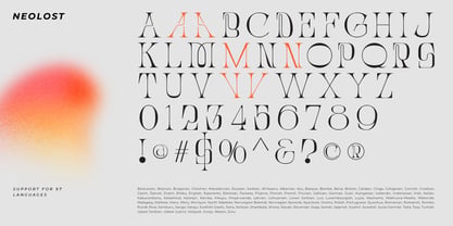 Neolost Font Poster 8