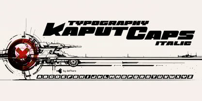 Kaput Caps Font Poster 5