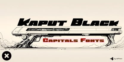 Kaput Caps Font Poster 7