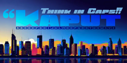 Kaput Caps Font Poster 4