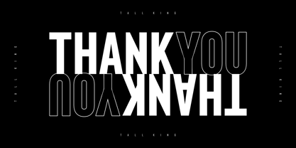 Tall King Font Poster 9