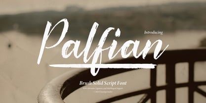 Palfian Font Poster 1