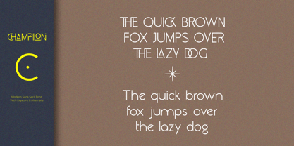 Champilon Font Poster 13