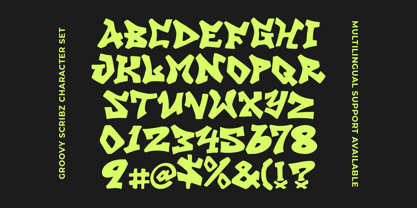 Groovy Scribz Font Poster 7