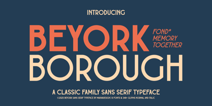 Beyork Font Poster 1
