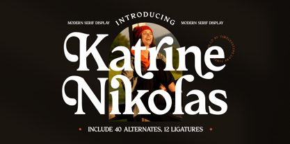 Katrine Nikolas Font Poster 1