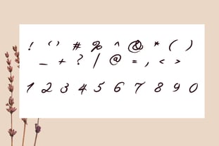 Flower Cursive Handwritten font Font Poster 4