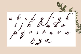 Flower Cursive Handwritten font Font Poster 3