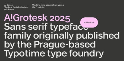 A Grotesk Font Poster 8