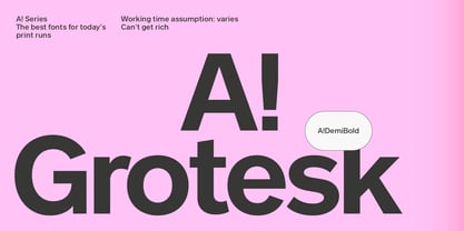 A Grotesk Font Poster 1