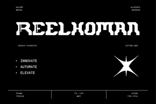 Reelhoman Font Poster 1