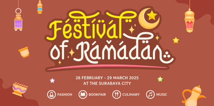 Super Ramadan Font Poster 2