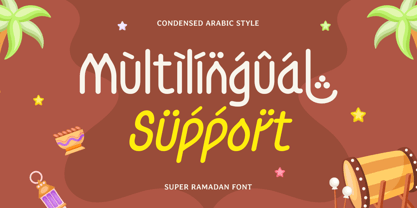 Super Ramadan Font Poster 12