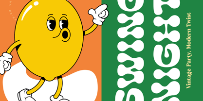 Lemon Burst Font Poster 8