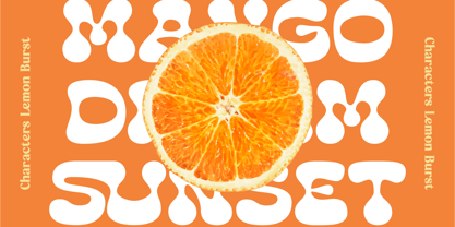 Lemon Burst Font Poster 2
