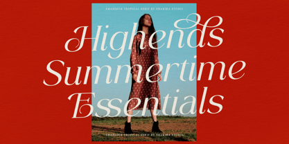 Grandeur Tropical Font Poster 4