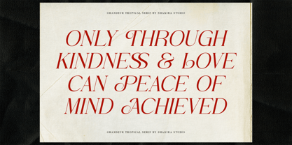 Grandeur Tropical Font Poster 6