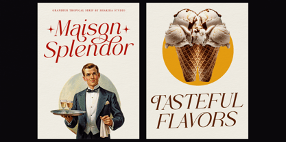 Grandeur Tropical Font Poster 3