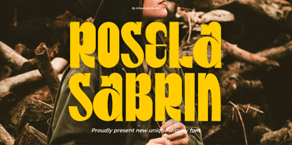 Rosela Sabrin Font Poster 1