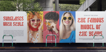 Rosela Sabrin Font Poster 3