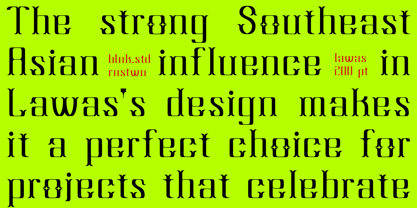 Lawas Font Poster 5