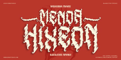 Menda Hixeon Font Poster 1