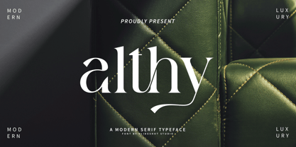 Althy Font Poster 1