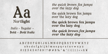 Nortlight Font Poster 9