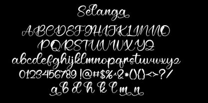 Selanga Font Poster 6
