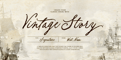 Vintage Story Font Poster 1