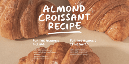 French Notez Font Poster 6