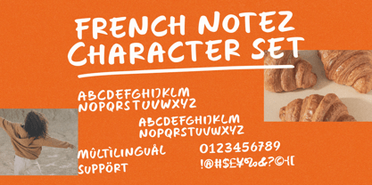 French Notez Font Poster 8
