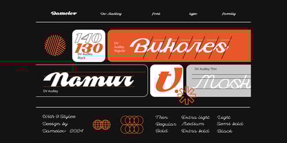 Dv Audley Font Poster 13