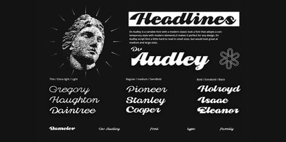 Dv Audley Font Poster 5