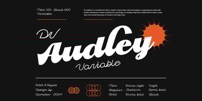 Dv Audley Font Poster 1