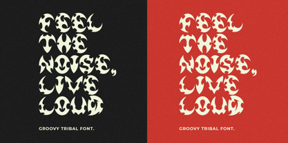 Groovy Tribal Font Poster 6