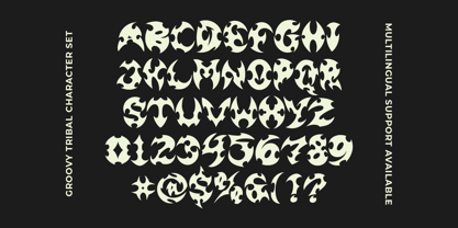 Groovy Tribal Font Poster 7
