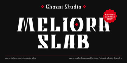 Meliora Slab Font Poster 1